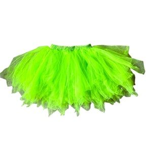 Neon Green Tulle Skirt